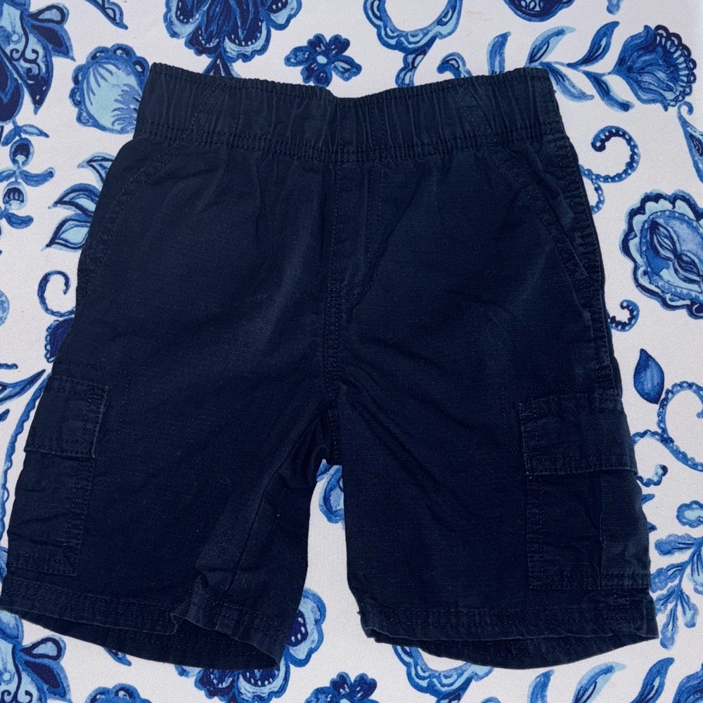 The Children's Place Dark Blue and Gray Cargo Shorts